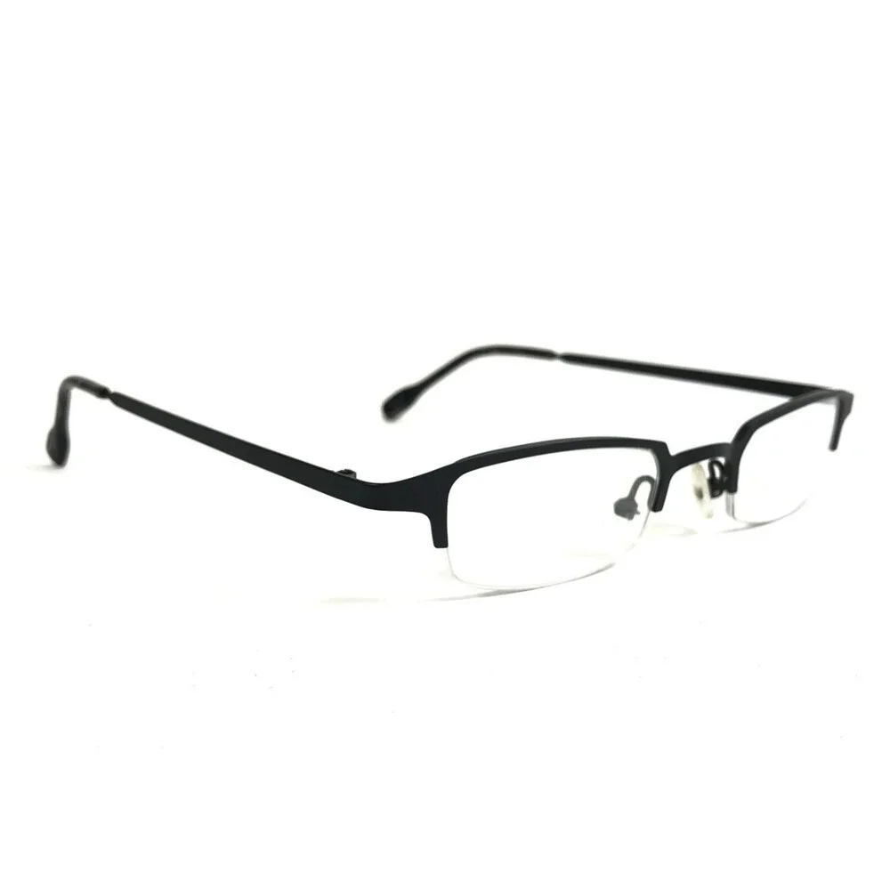 ogi Eyeglasses Frames 0012 COL.10 Matte Black Rectangle Half Rim 45-21-140